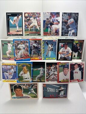 Roger Clemens Vintage Red Sox lot of 18